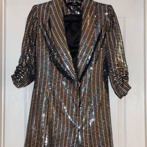 Oversized party sequined blazer/dress